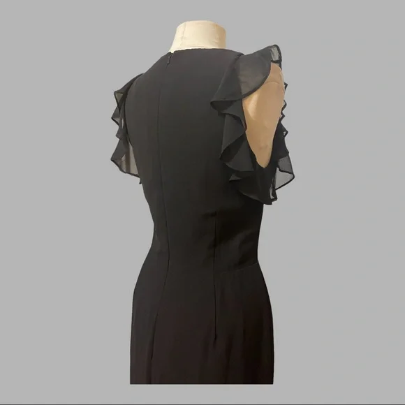 Hayley Paige Occasions black chiffon- 5863 - Picture 8 of 12